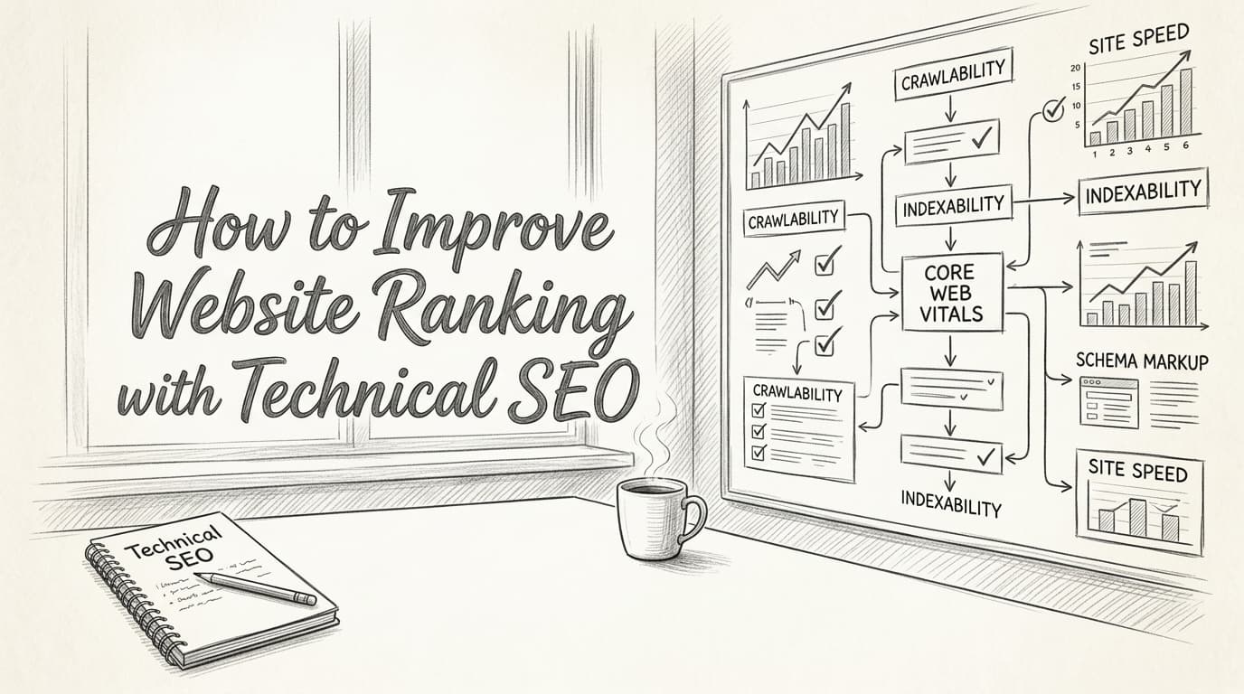 Featured image for How to Improve Website Ranking with Technical SEO