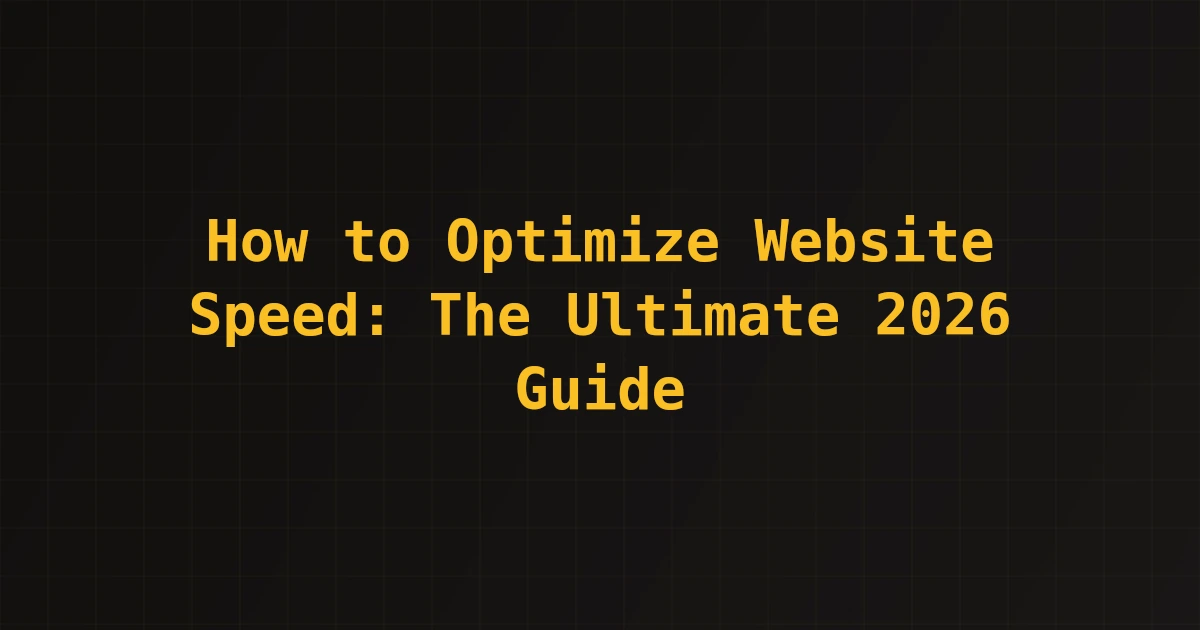 How to Optimize Website Speed for Better SEO